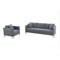 Armen Living Heritage 2 Piece Gray Fabric Upholstered Sofa & Chair Set SETHTGREY2PC - alternate 1